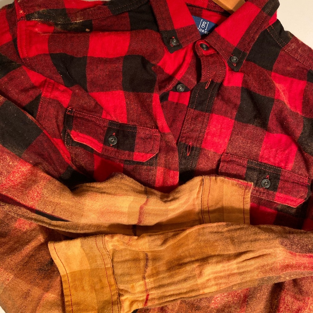 Bleached flannel